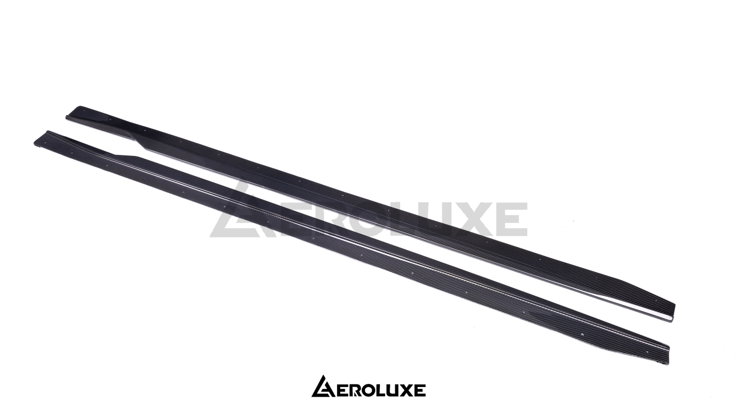 AeroLuxe 23+ BMW G87 M2 Spec-MC Carbon Fiber Side Skirts