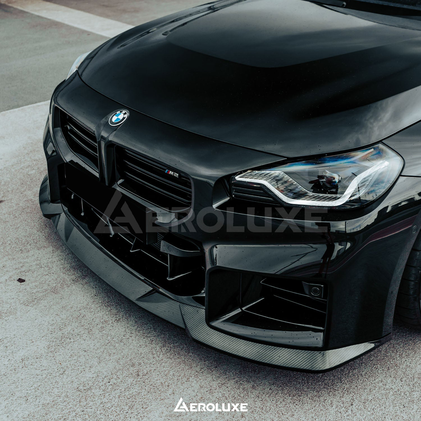 AeroLuxe 23+ BMW G87 M2 Spec-MC Carbon Fiber Front Lip