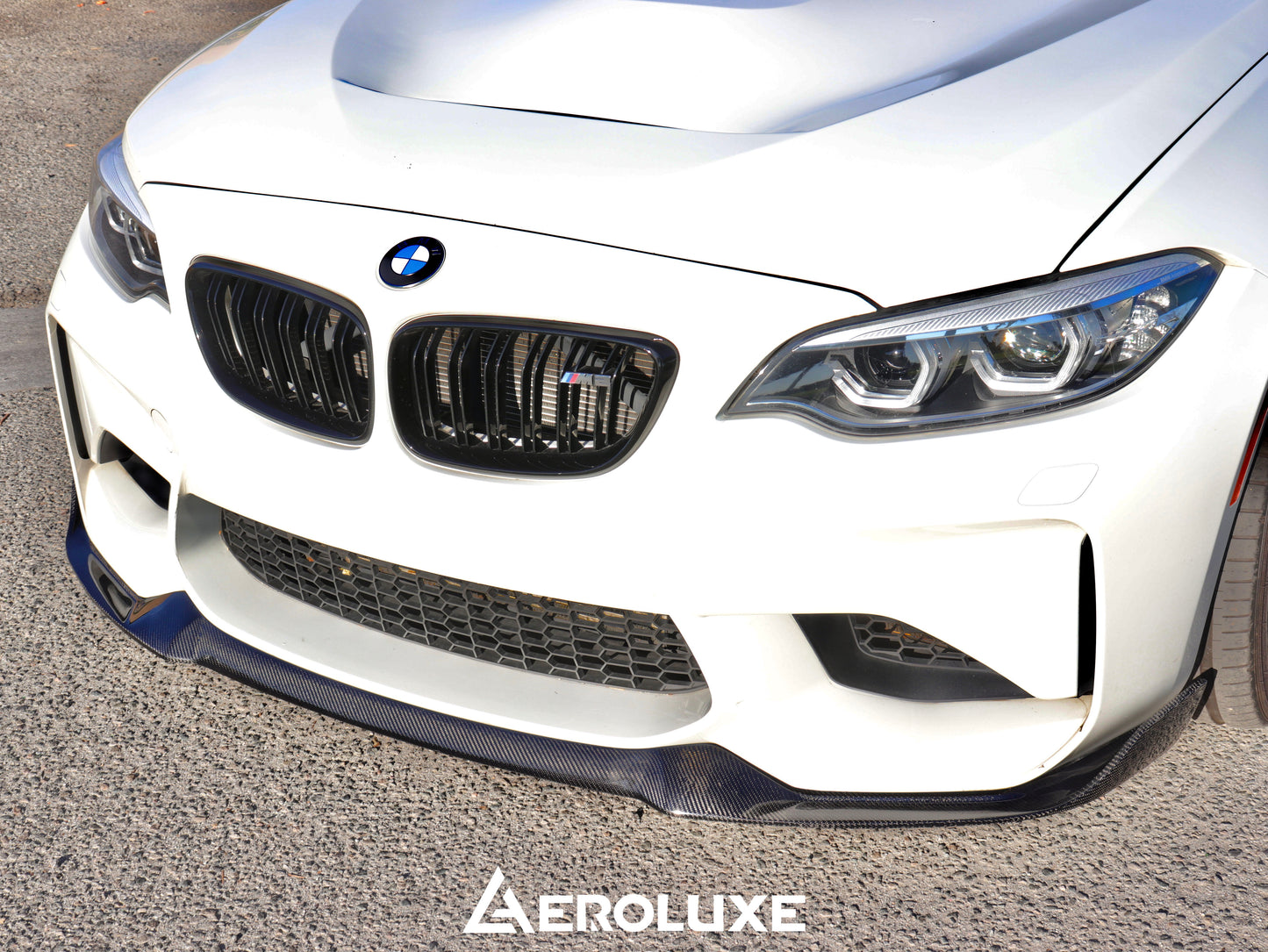 AeroLuxe 16-18 BMW F87 M2 (Non-Competition) Spec-CS Carbon Fiber Front Lip