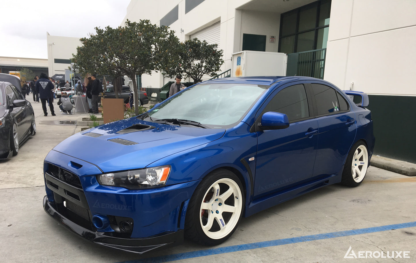 AeroLuxe Mitsubishi Evo X Spec-FQ FRP Full Kit (Carbon Fiber Lip)