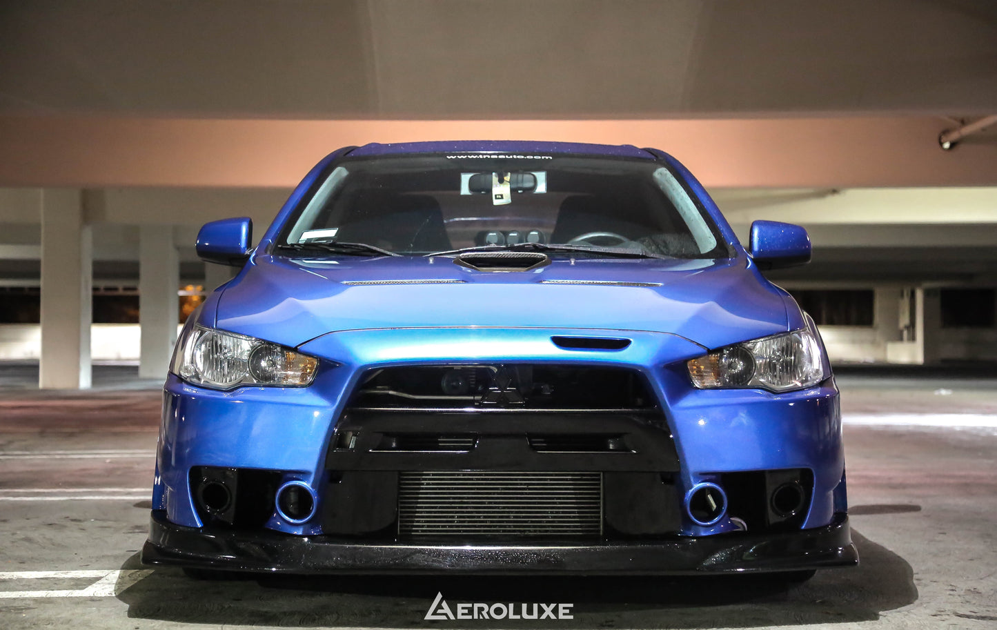 AeroLuxe Mitsubishi Evo X Spec-FQ FRP Front Bumper (FRP Lip)