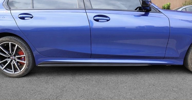 AeroLuxe 19+ BMW G20 Spec-MP Carbon Fiber Side Skirts