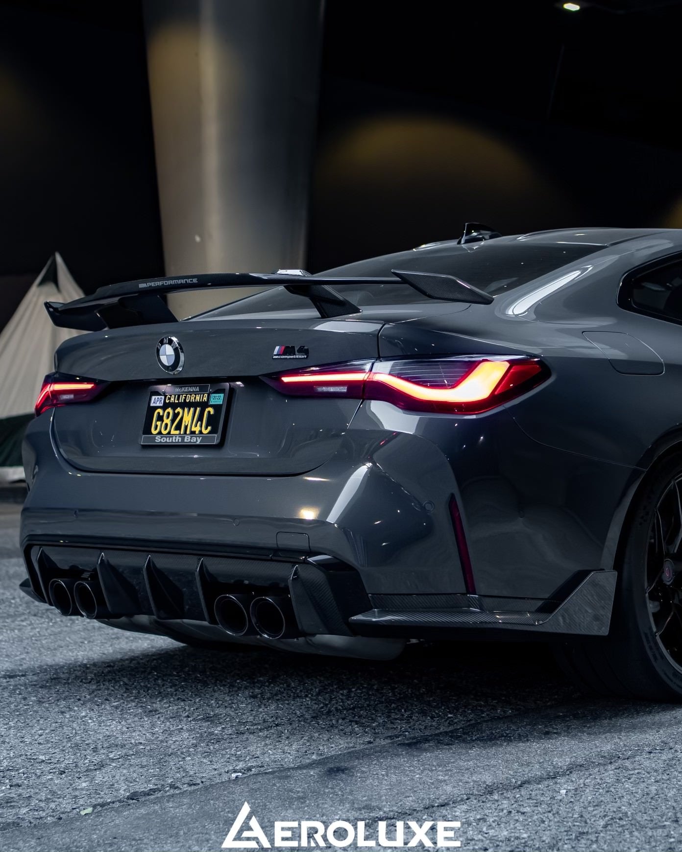 AeroLuxe 21+ BMW G80 G82 M3 M4 Spec-MP Dry Carbon Fiber Rear Diffuser