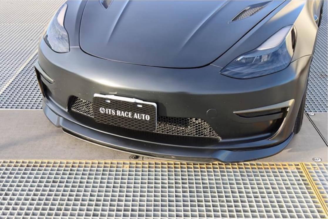 Custuning Tesla Model 3 Front Bumper + Front Lip