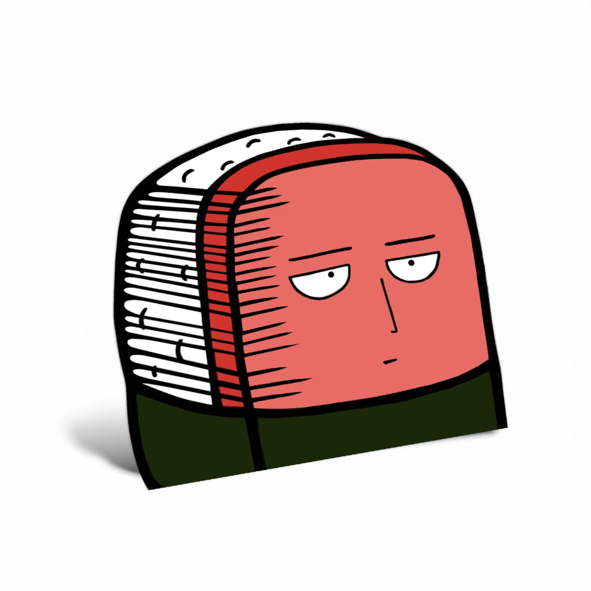 "Ok" Musubi Peeker Sticker