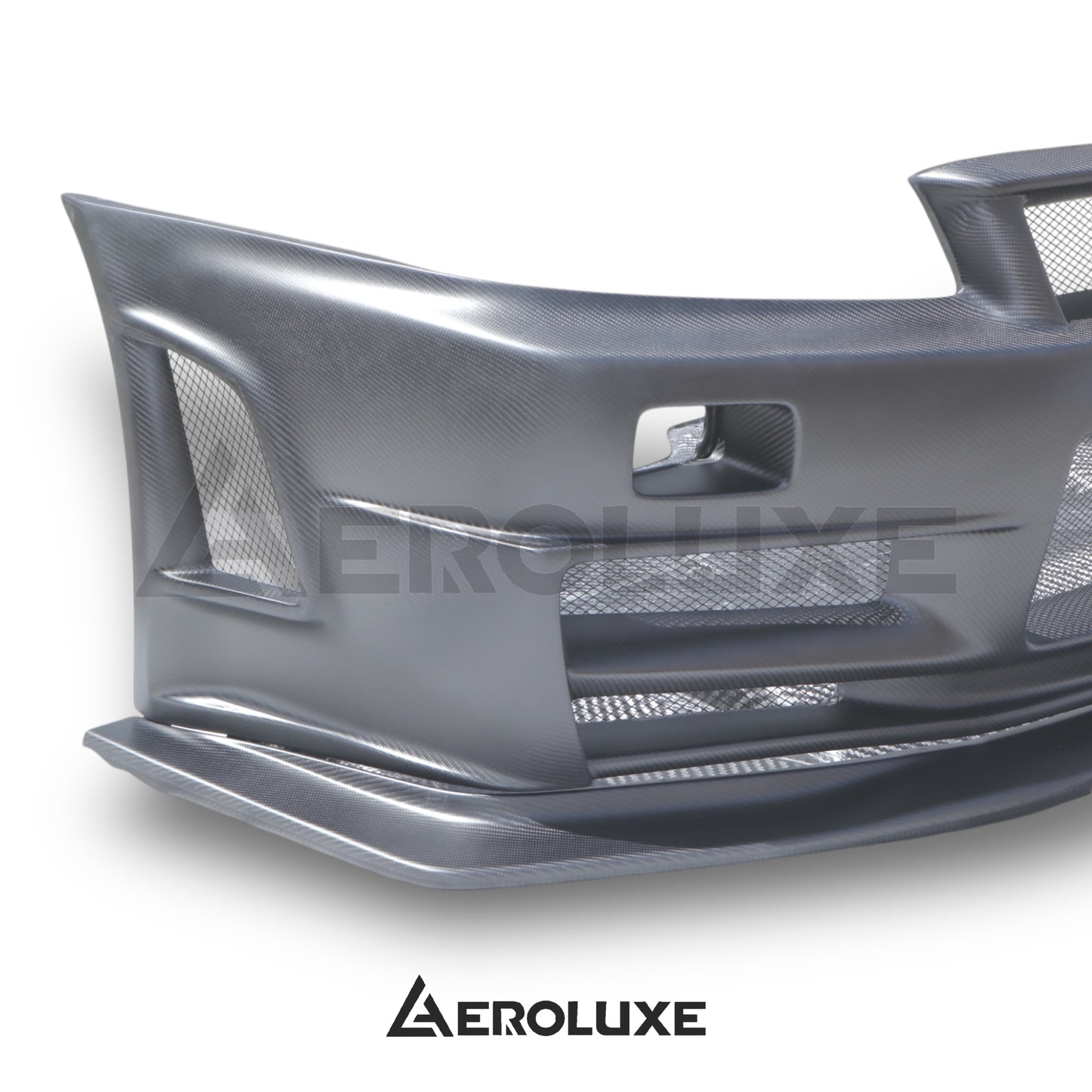AeroLuxe R34 GTR Spec-CF1 Dry Carbon Front Splitter