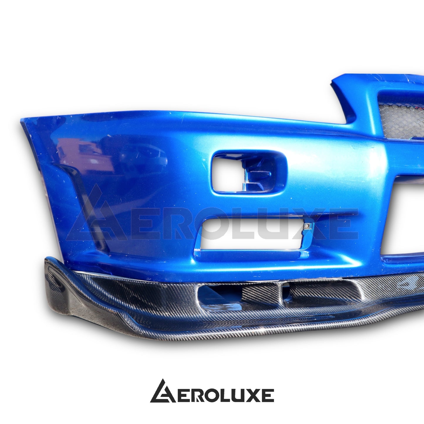 AeroLuxe R34 GTR Spec-ASL Carbon Fiber Front Splitter