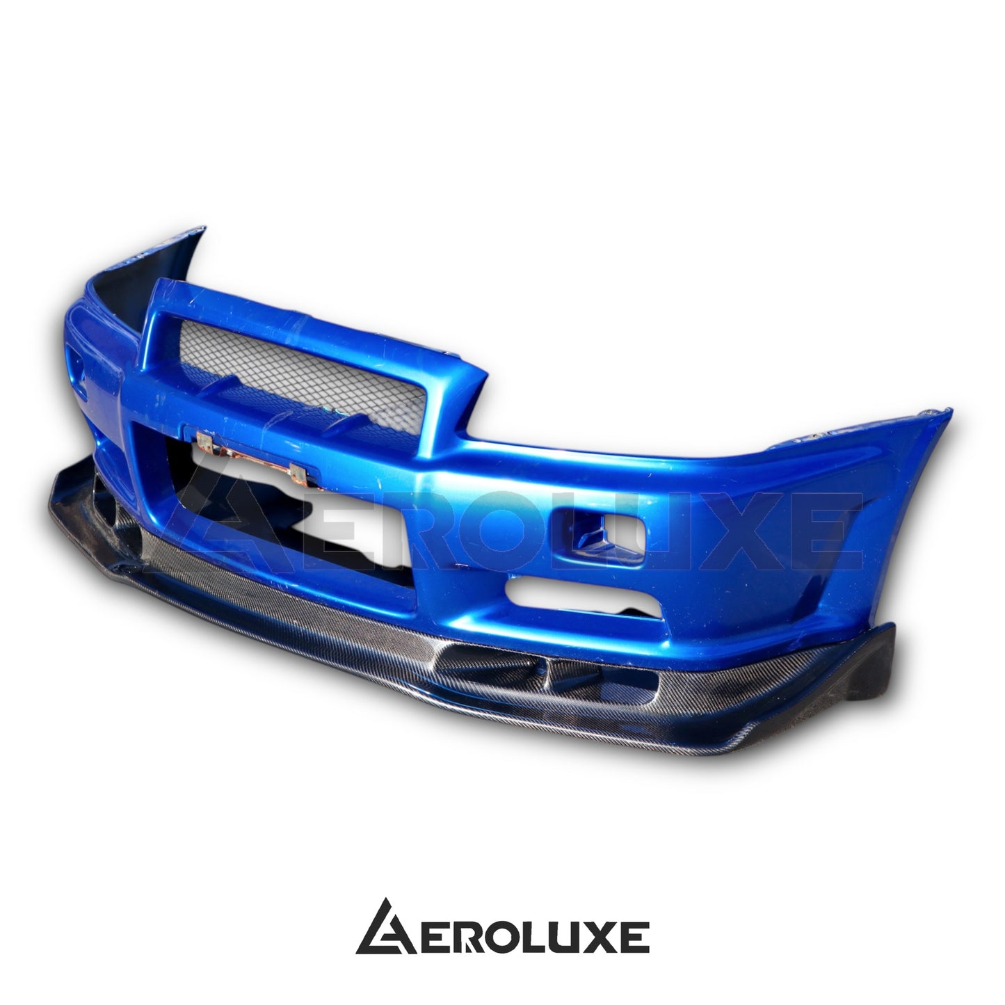AeroLuxe R34 GTR Spec-ASL Carbon Fiber Front Splitter