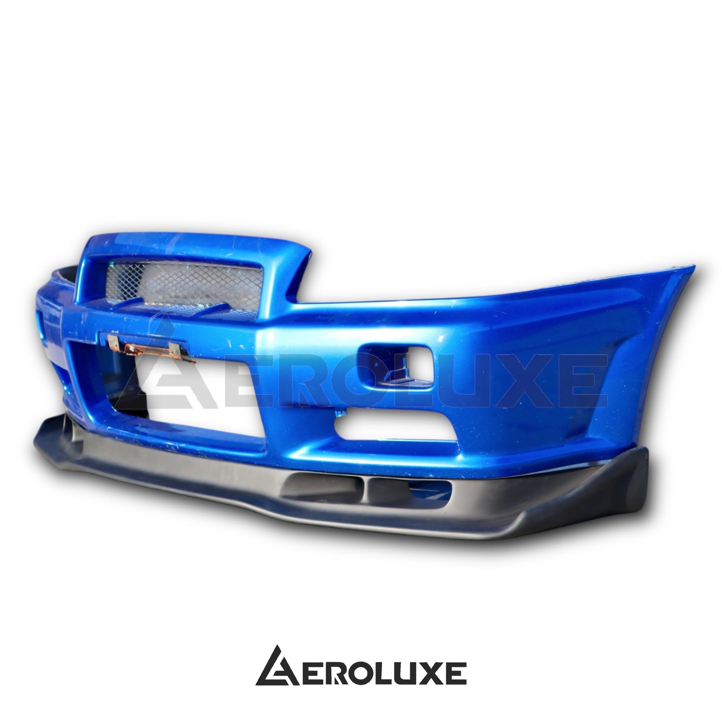 AeroLuxe 99-02 Nissan Skyline R34 GTR Spec-ASL FRP Front Splitter