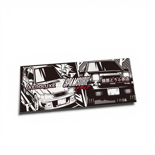 GC8 VS AE86 Box Slap (Sticker)