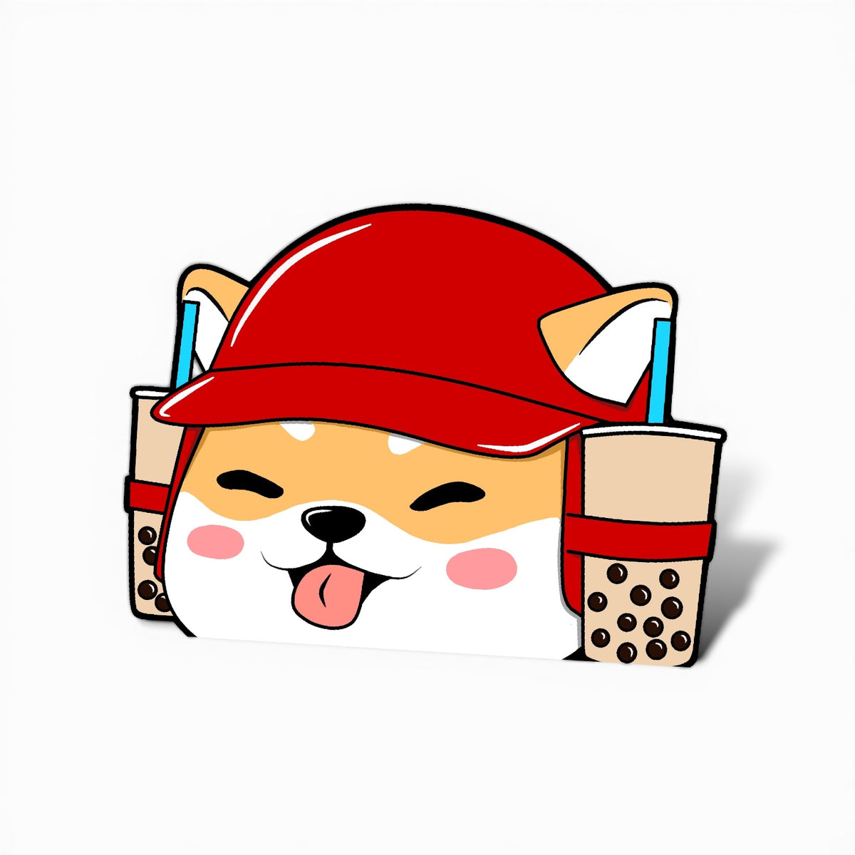 Shiba Boba Chugger Sticker
