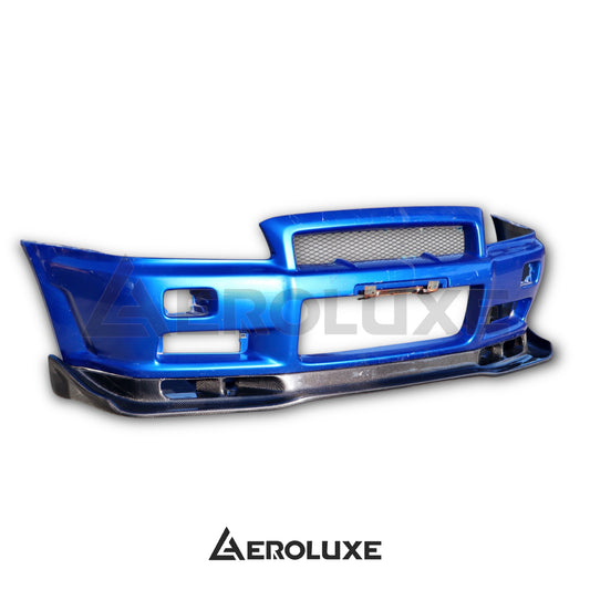AeroLuxe R34 GTR Spec-ASL Carbon Fiber Front Splitter