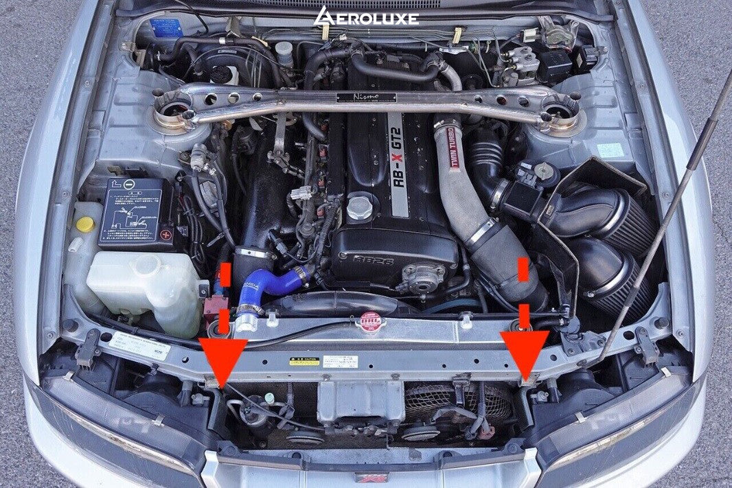 ALX x Inspire78 R33 GTR Spec-NSM 400R Carbon Fiber Air Inlet Guides