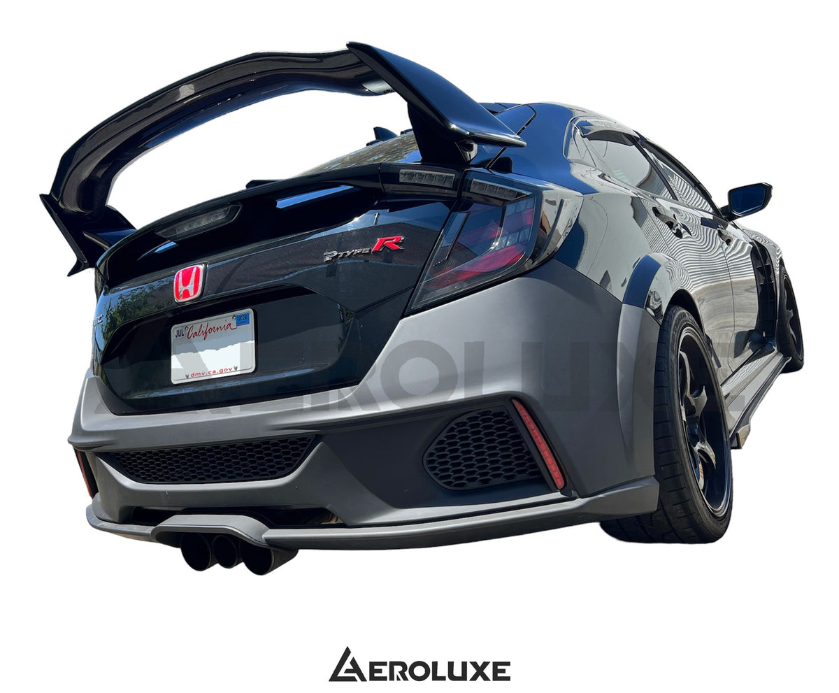 Fk8 Type R Rear AeroLuxe 17-21 Honda FK8 Civic Type R Spec-SPN Poly Rear Bumper ...