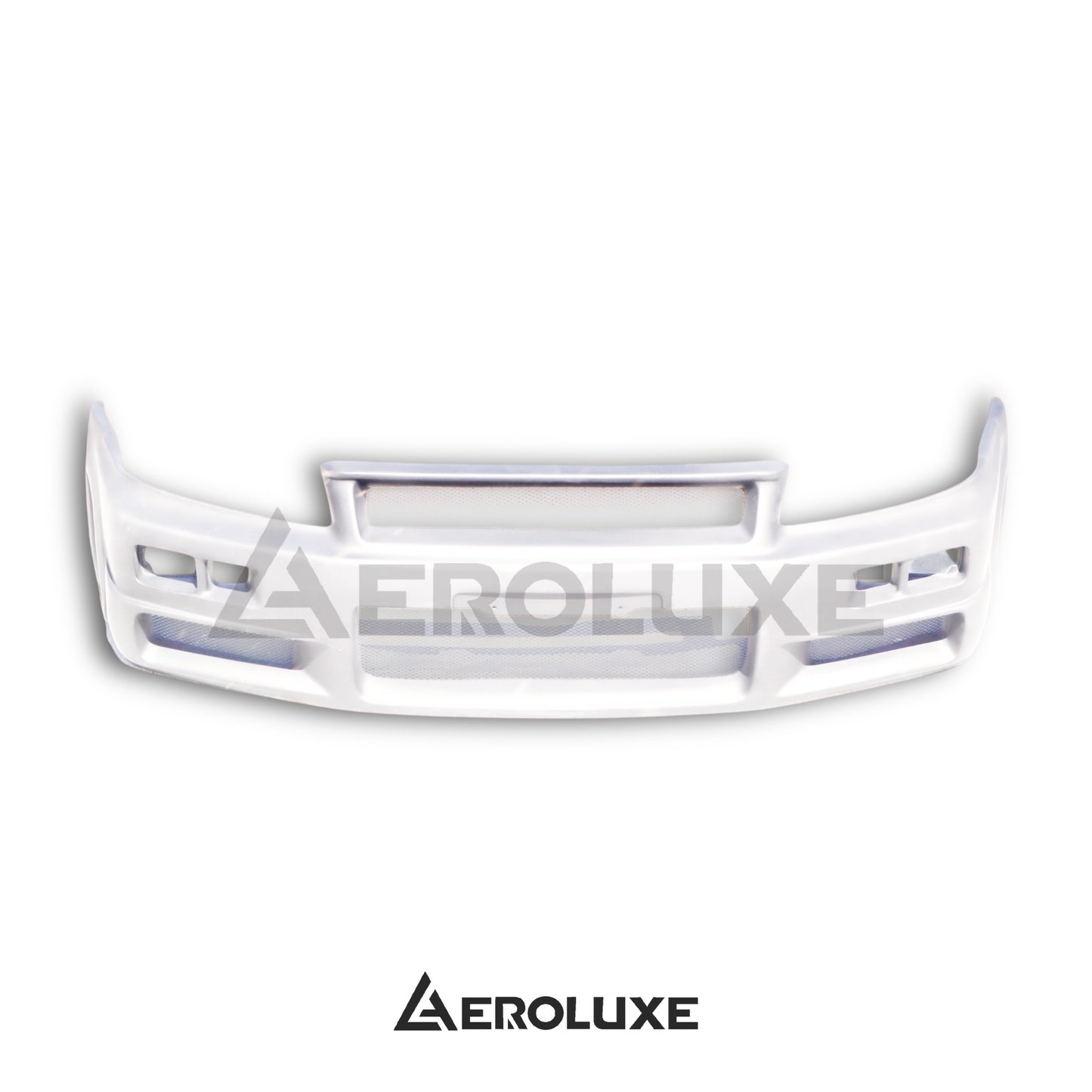 AeroLuxe R34 Spec-STN FRP Front Bumper and Lip
