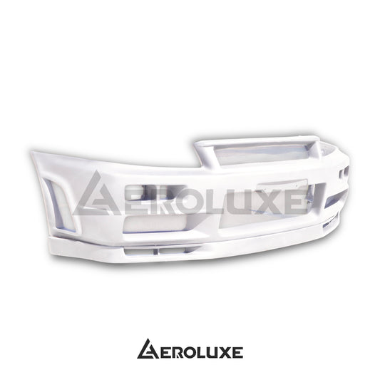 AeroLuxe R34 Spec-STN FRP Front Bumper and Lip