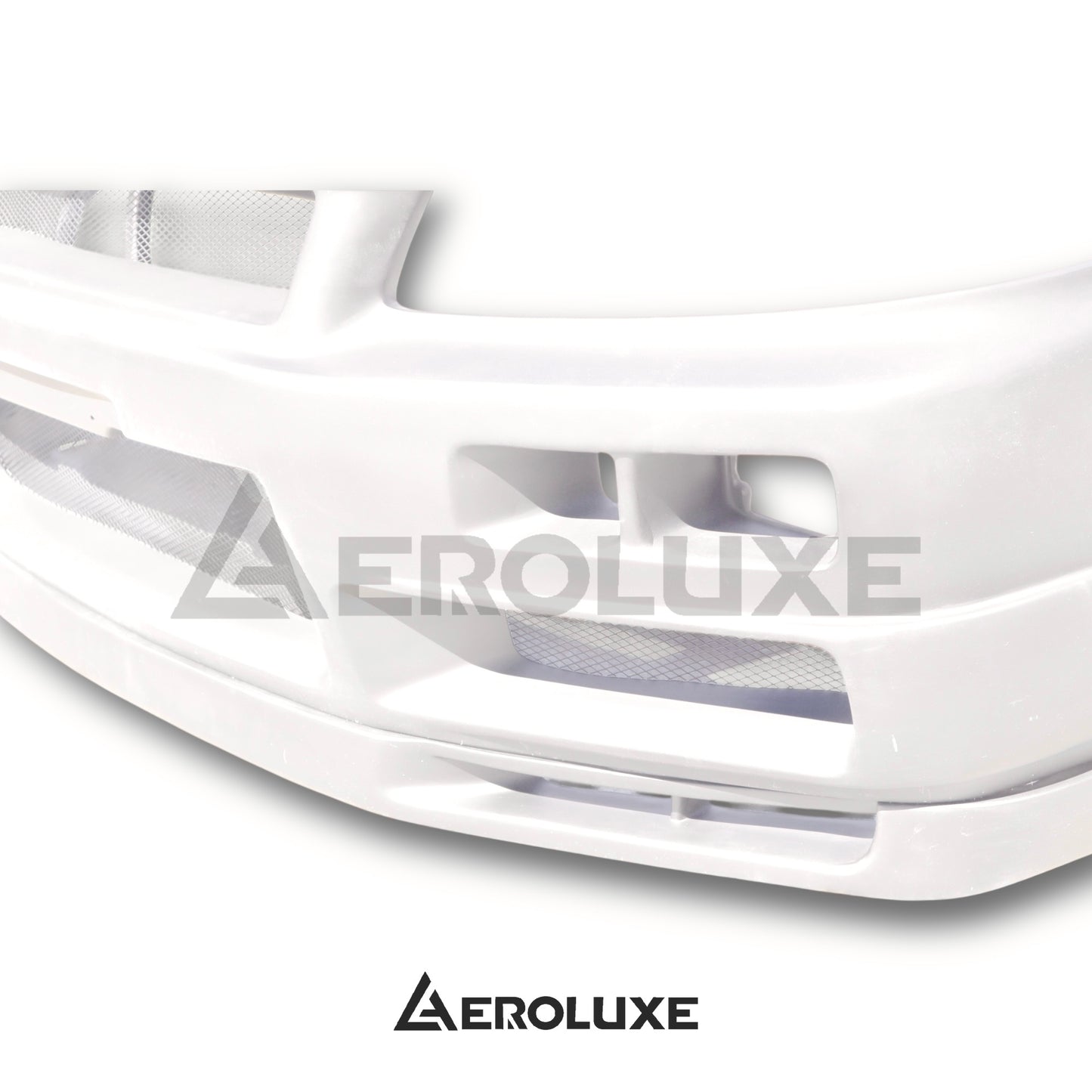 AeroLuxe R34 Spec-STN FRP Front Bumper and Lip