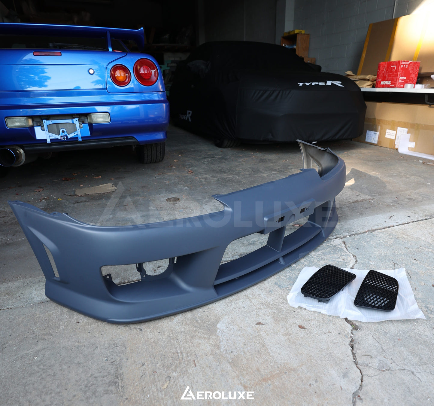 AeroLuxe 99-02 Nissan Silvia S15 Spec-A Poly Front Bumper