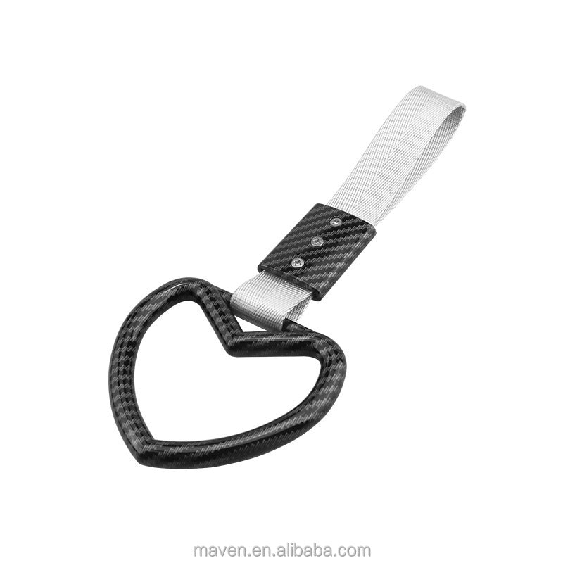 JDM Carbon Heart Tsurikawa Train Handle